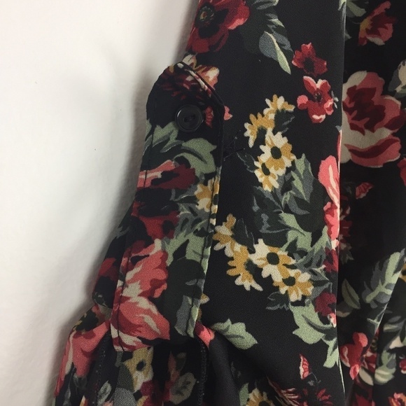 Eclipse Floral Peasant Blouse Lrg - Picture 3 of 7